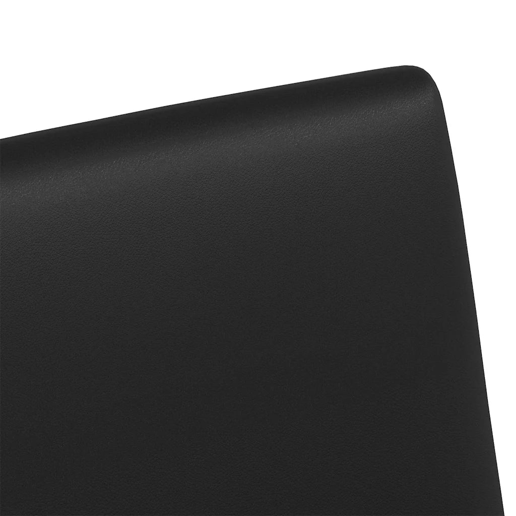 Sedie da Pranzo con Ruote con ruote 2 pcs Nero 57 x 66 x 94 cm 42017823