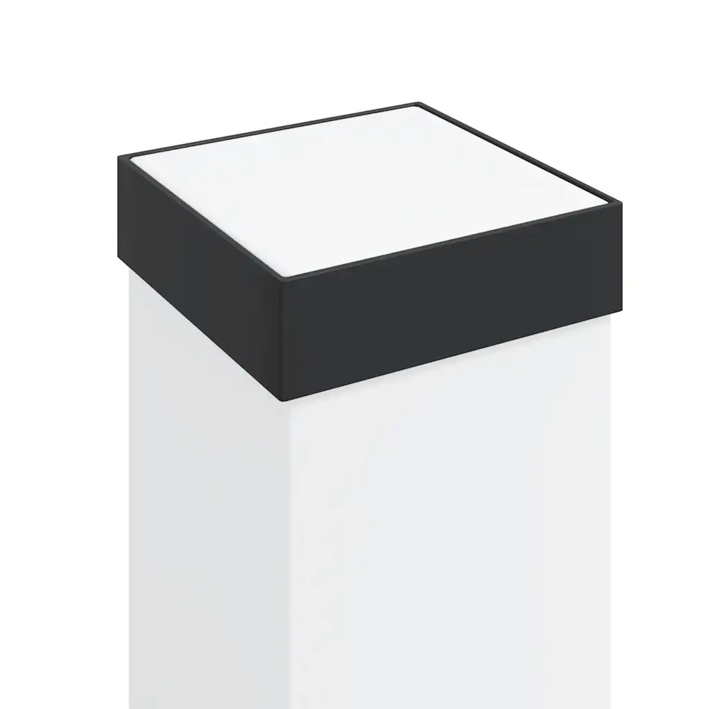 Lampioni a paletto con sensore e presa 3 pz 80 cm neri IP44 4006092