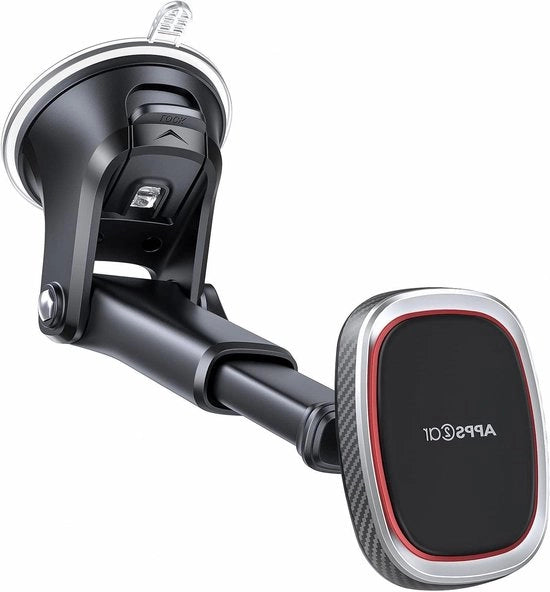 Sostegno per Telefono per Auto con 6 Forti Magnetici - Regolabile per Cruscotto e Parabrezza - Sostegno Universale per Tutti i Telefoni Cellulari (Compatibile con iPhone, Samsung, ecc.)