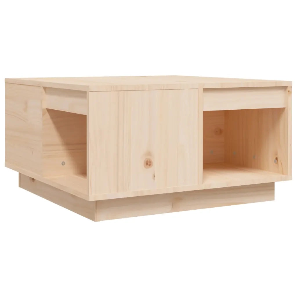 Tavolino da salotto | Tavolino da caff¨¨ | Tavolino da Soggiorno 60x61x32,5 cm in Legno Massello di Pino