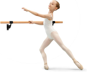 Sbarra Danza Classica da Parete, Barra per Balletto Singola, Idelae per Yoga, Stretching, Allenamento e Pose di Balletto, 120 x 15,5 x 31 cm