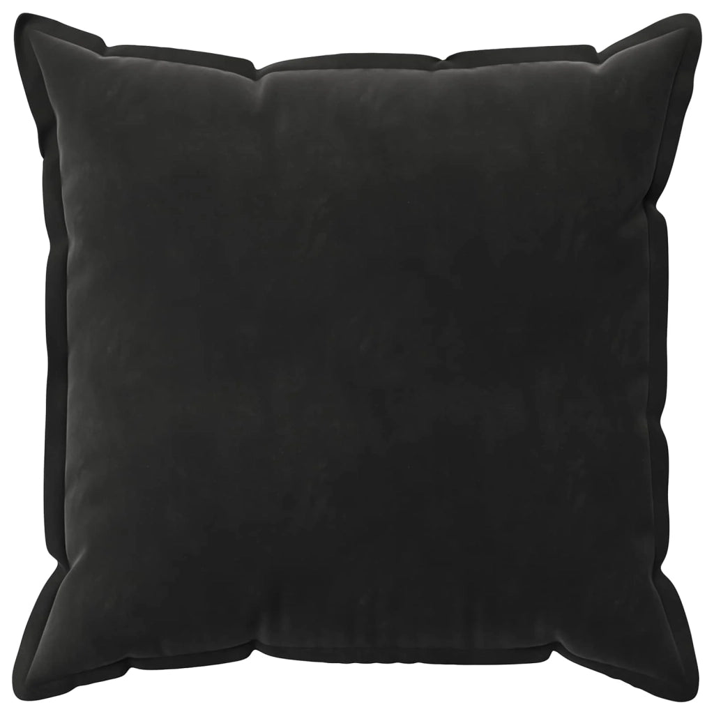 Federa 6 pcs HOUTEN Nero 55 x 55 cm Velluto 920366