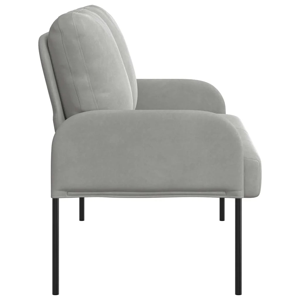 Divani con cuscino 110cm Grigio chiaro Legno compensato