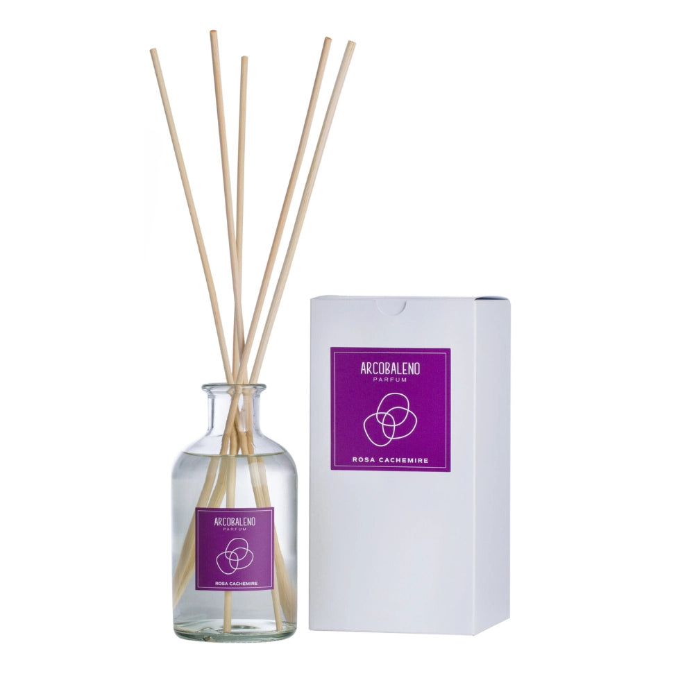 Diffusore ambiente bastoncini fragranza intensa aroma casa profumo 500 ml *** fragranza rosa cachemire, confezione 1