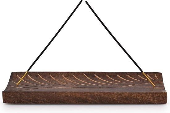 Wickholder in legno grande - asse da incenso manuale per aromaterapia