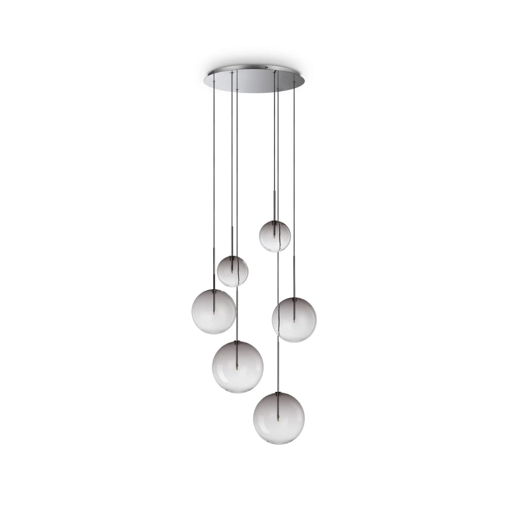 Lampada A Sospensione Equinoxe 6 Luci G4 Cromo