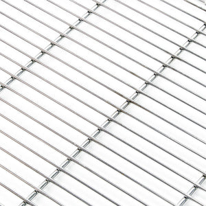 Griglia rettangolare in acciaio inox 67 x 40 cm per barbecue a carbone e a gas