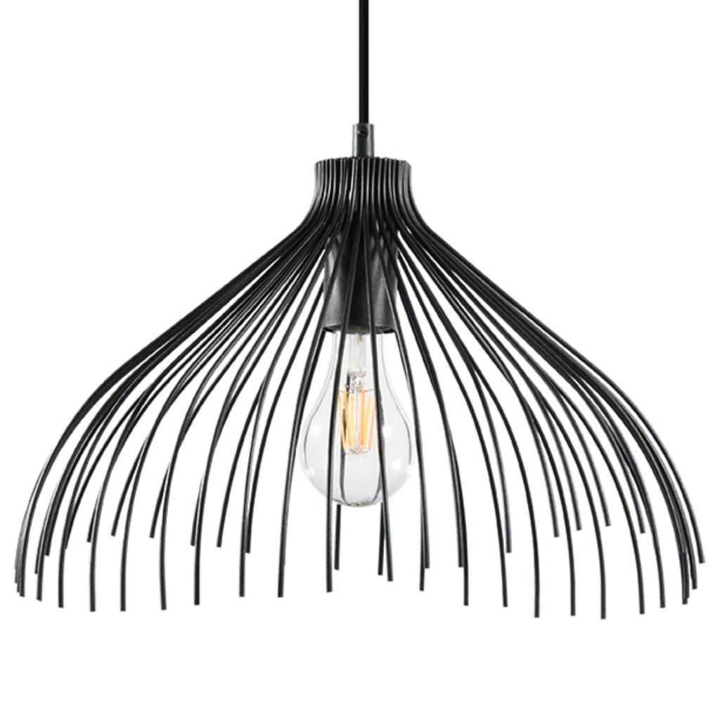 Lampada a sospensione PENERO Pure Lume nera metallo E27