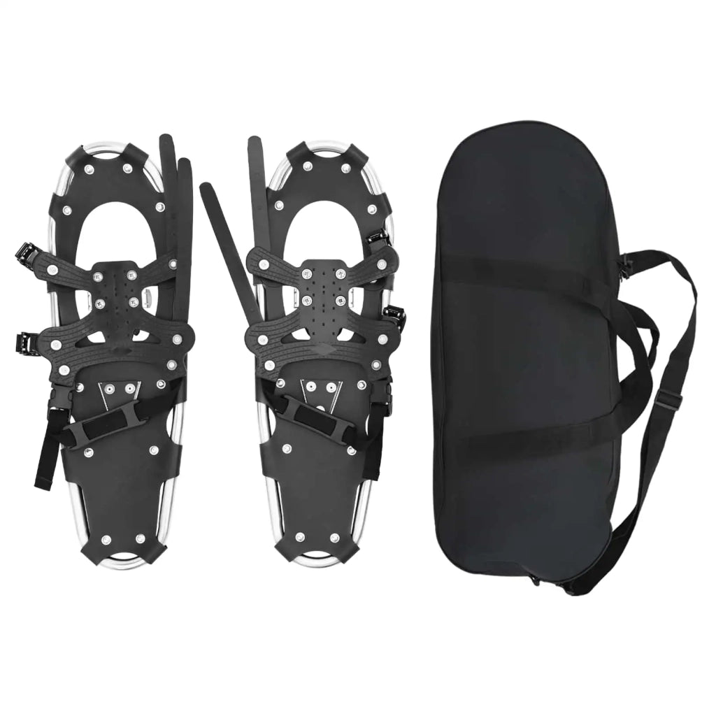 Ciaspole 3 in 1 Argento e Nero 63 x 21 cm Alluminio e HDPE 42021425