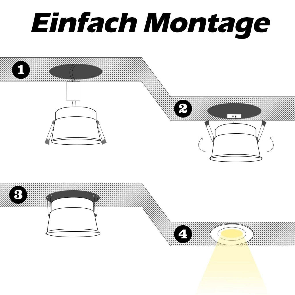 ZMH Faretto da soffitto 5W per Soggiorno Cucina