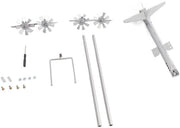 Decorazione del Giardino con Volo Silenzioso di Aeroplani in Acciaio Inossidabile - Resistente al Tempo - Rotazione Silenziosa - Design Visivamente Sorprendente