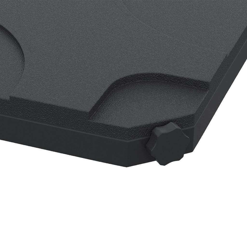 Set 4 Pezzi Base per Ombrellone da Giardino ¨C zephmum ¨C Plastica 50x50x7.5cm