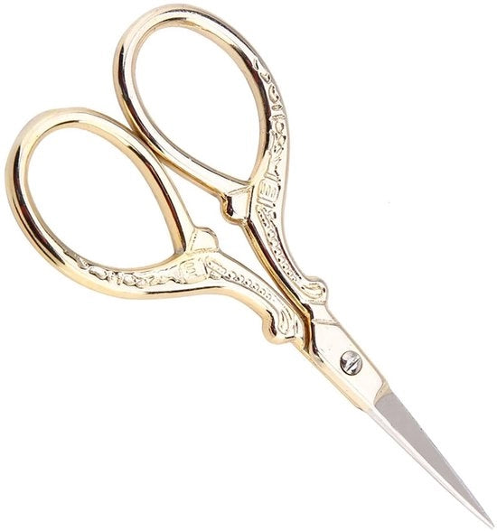 Gioiello per cucire - Scossa per cucire - Scossa antica - Acciaio inossidabile - Oro - Scossa per cucire - Attrezzo per cucire - Ideale per appassionati di hobby