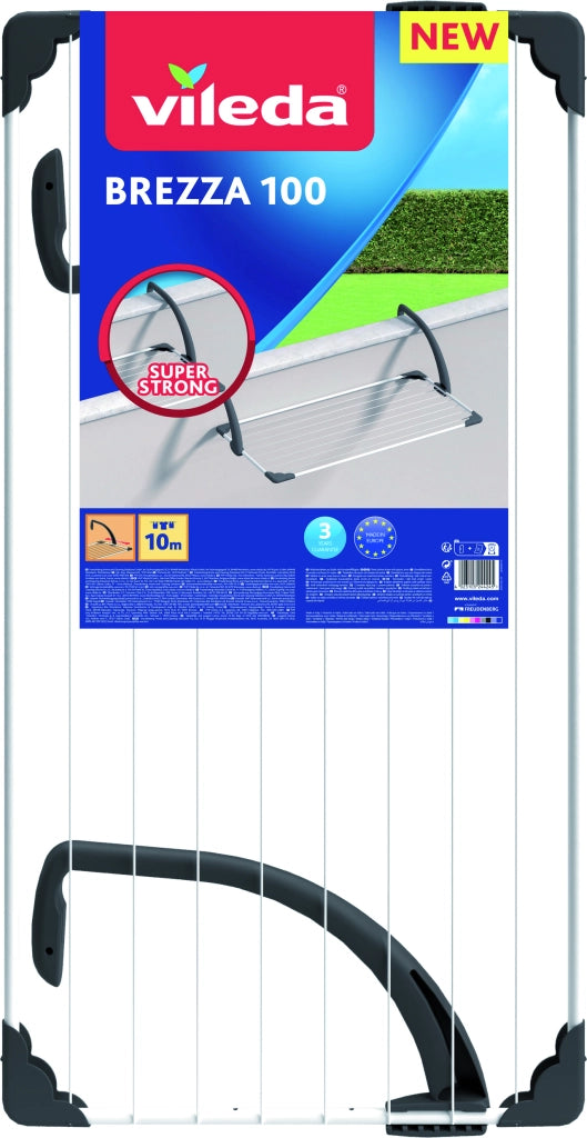 Vileda STENDIBIANCHERIA DA BALCONE BREZZA 100 cm. 109x55x28 h Stenditura mt. 10