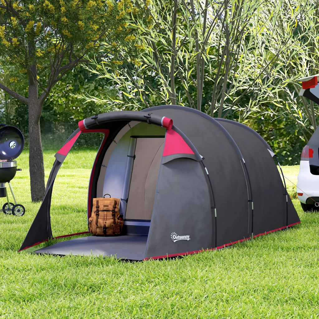Tenda da campeggio 3 persone ¨C zephmum ¨C 426x206x154 cm grigio