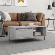Tavolino Salotto-Tavolino da soggiorno-Tavolo Grigio Sonoma 90x50x36,5 cm Legno Multistrato 377739