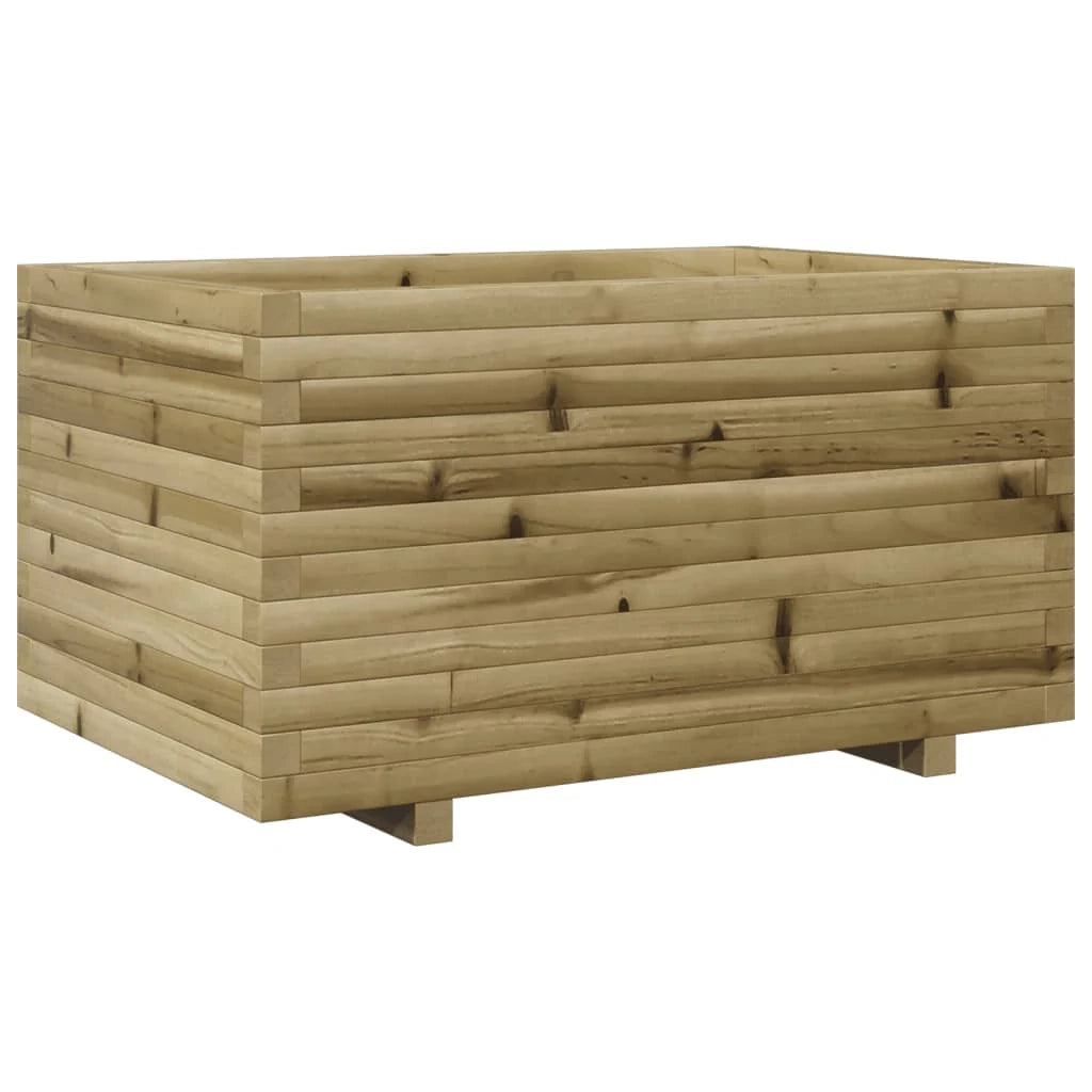 Fioriera rialzata per piante fiori terrazza giardino 90 x 60 x 49,5 cm legno di pino impregnato marrone 02_0038023