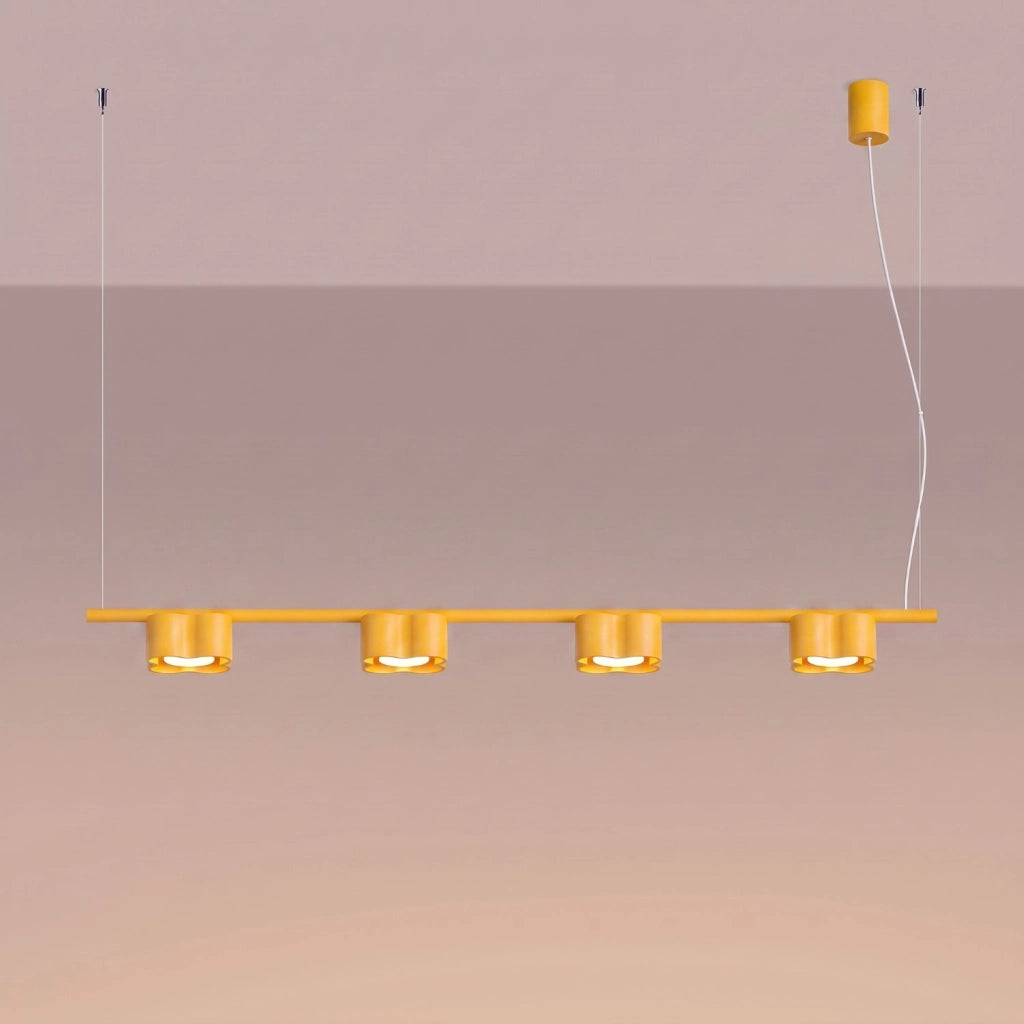 Lampadario OVIO 4 giallo Gx53