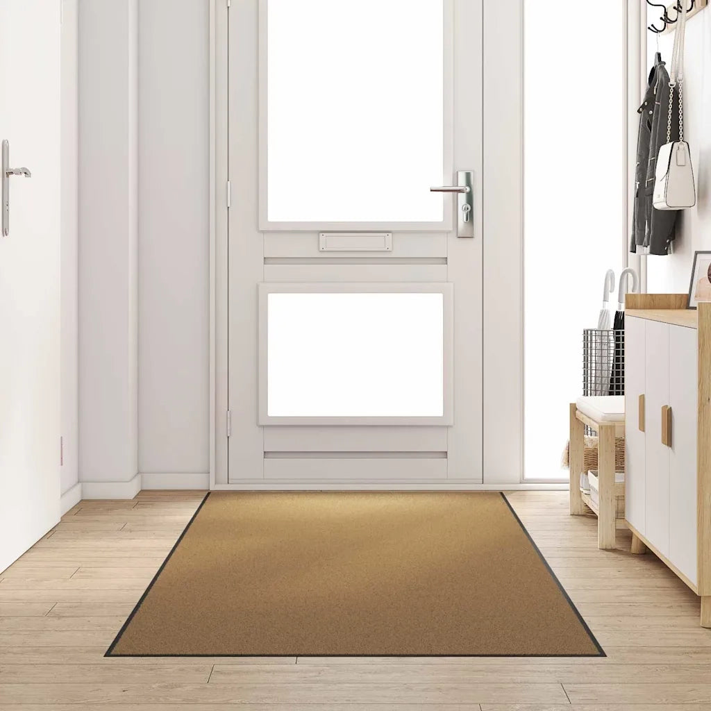 Tappetino Altro Crema e Nero 120 x 300 cm Poliammide e PVC 4100754