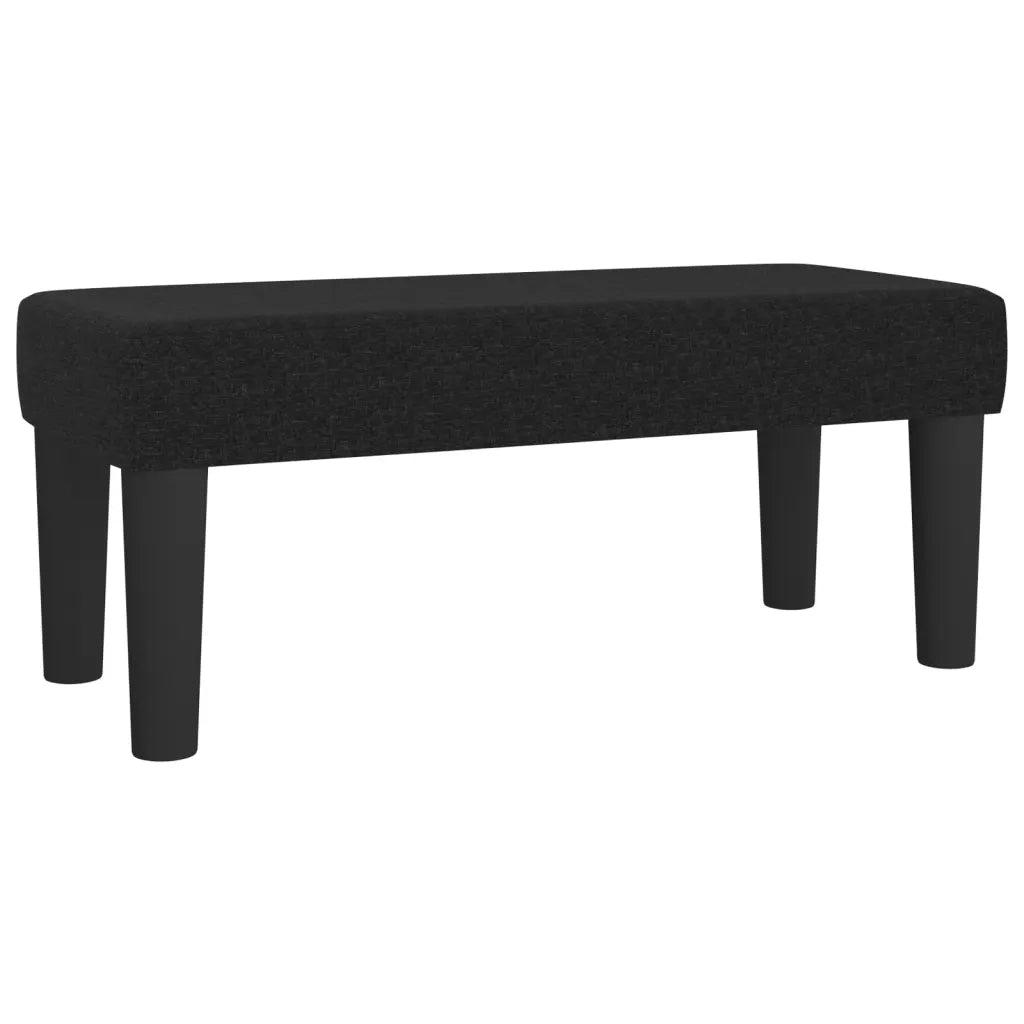 Panca Nera 70x30x30 cm in Tessuto 346618