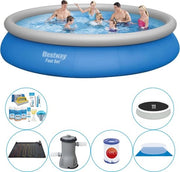 Kit di installazione per piscina rotonda 457x84 cm - Pacchetto combinato per piscine