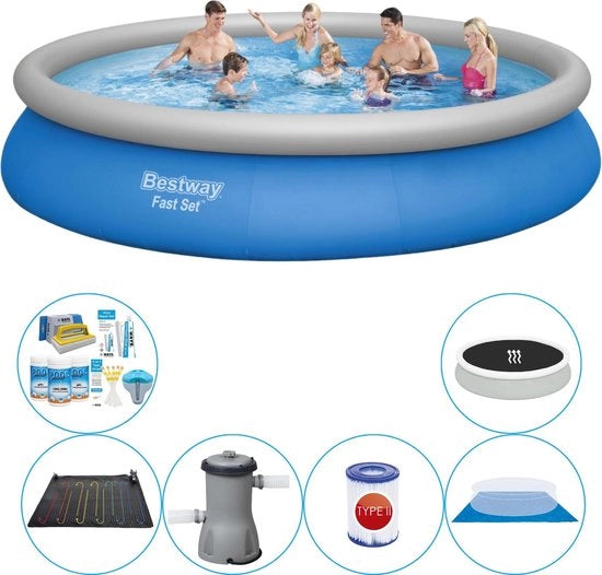 Kit di installazione per piscina rotonda 457x84 cm - Pacchetto combinato per piscine