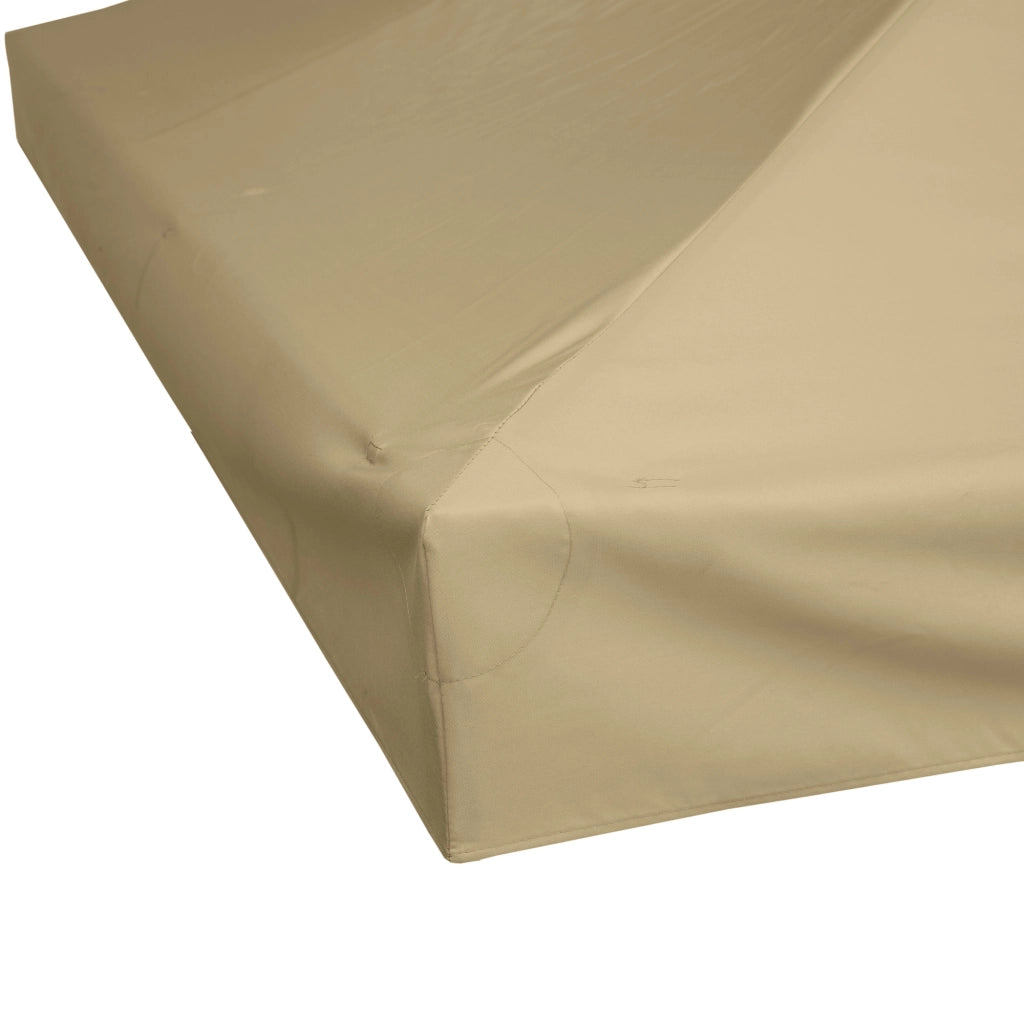 Tetto di Ricambio per Gazebo 3x3 m a 2 Livelli e Resistente ai Raggi UV Beige