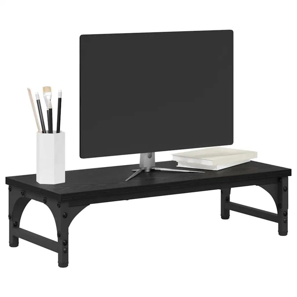 Supporto per Monitor Rovere Nero 55 x 23 x 14 cm 882183