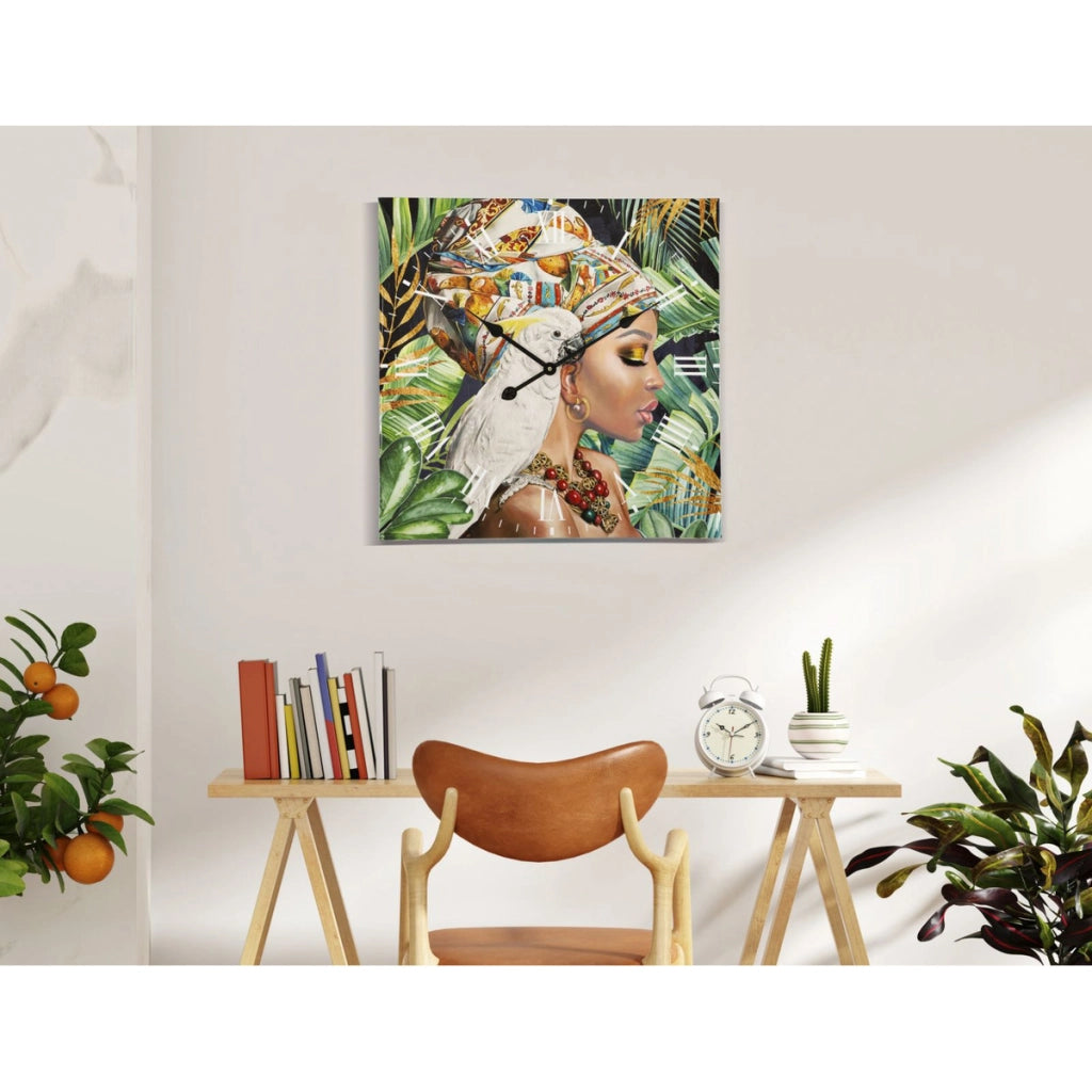 Orologio da parete Kloe in MDF multicolor