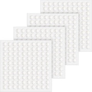 Stoppi anti-scivolamento per cassetti - 400 pezzi - Pads a forma semicircolare in silicone - Translucidi - Anti-urto - Dimensioni 6 x 2 mm - Pads in gomma