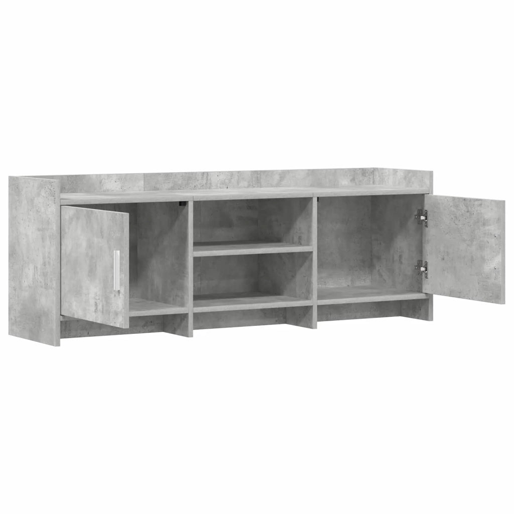 Mobile TV 130 x 33 x 47 cm Grigio Cemento Legno ingegnerizzato 8011174