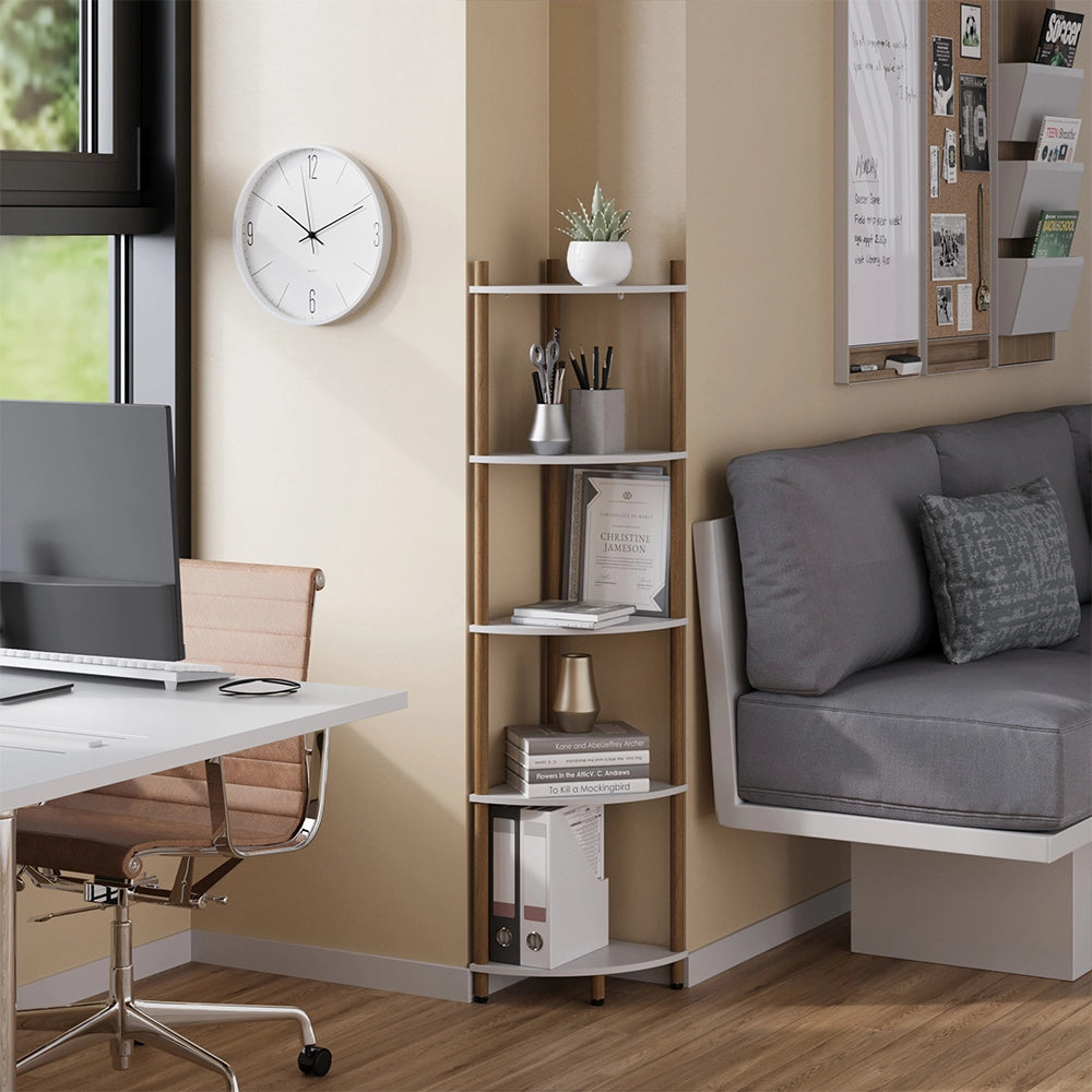 Vicco Libreria Bianco/pino 29 x 133 cm con 5 vani portaoggetti