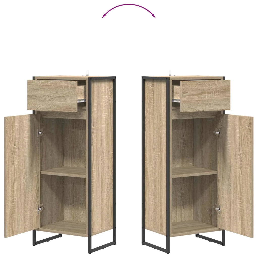 Mobile da Bagno | Armadio da bagno Sonoma 40 x 30 x 100 cm Legno multistrato