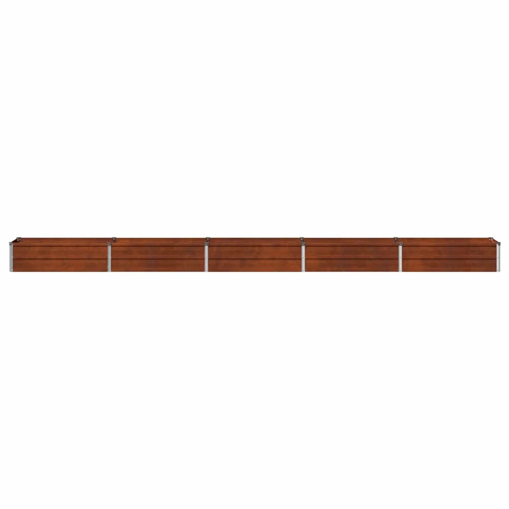 Letto rialzato da giardino Ruggine 400 x 40 x 24 cm cartone 8006358