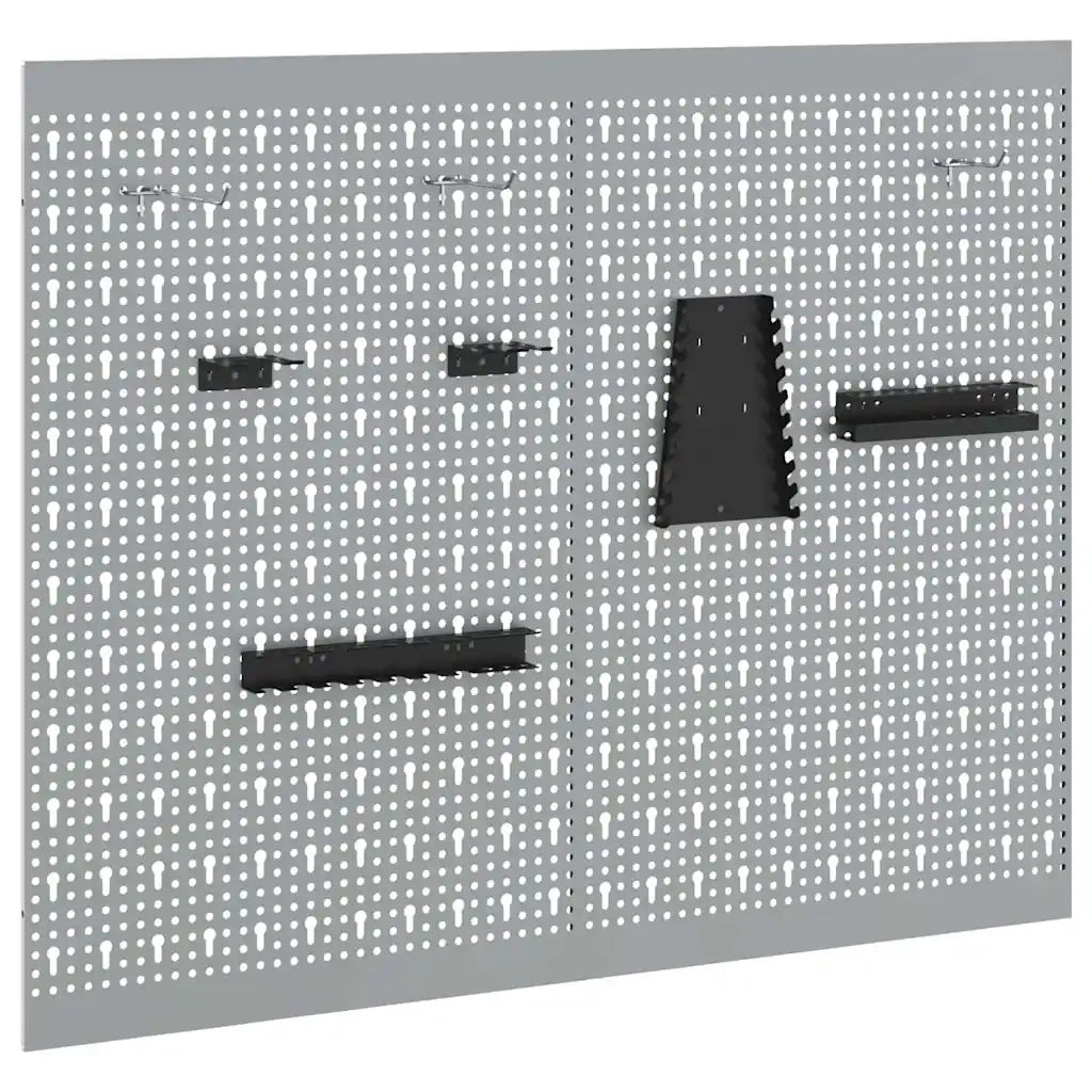 Pannello per attrezzi 2 pz Grigio 100 x 1 x 80 cm CFW5408140