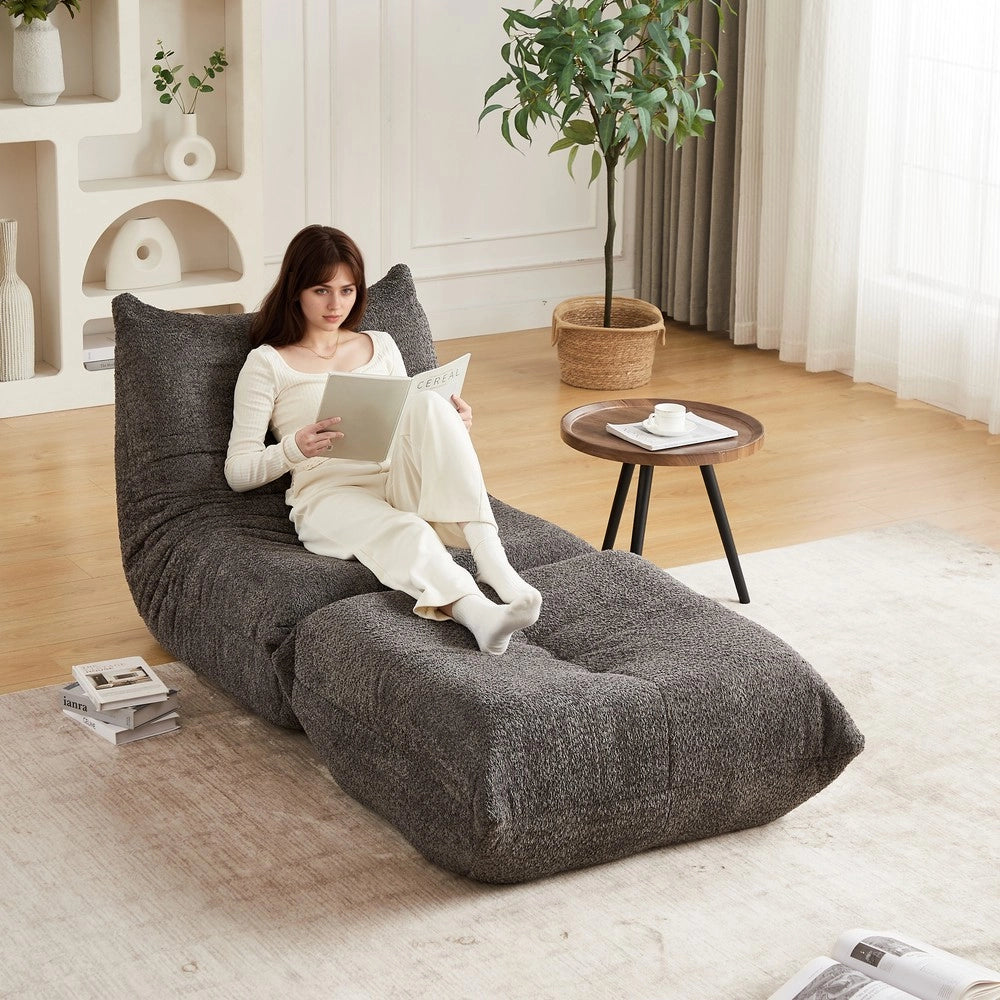 Divano Imbottito Armless ¨C Minimal ¨C Tessuto chenille, ideale per soggiorno camera ufficio