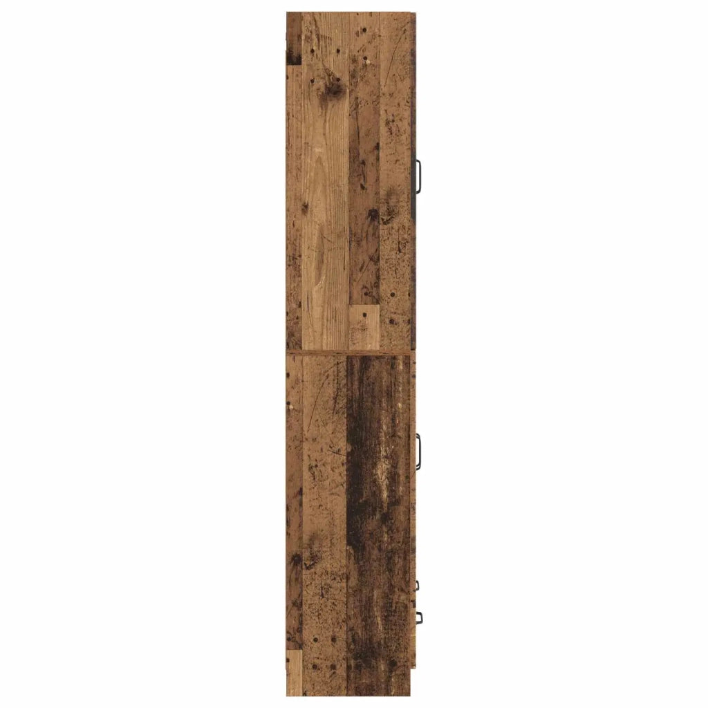 Set di armadi 2 pcs Legno antico Legno ingegnerizzato