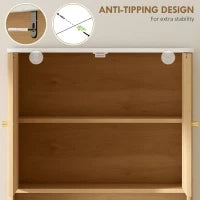Mobile sopra WC con doppio armadio e ripiani, 66 x 25 x 168 cm, Legno
