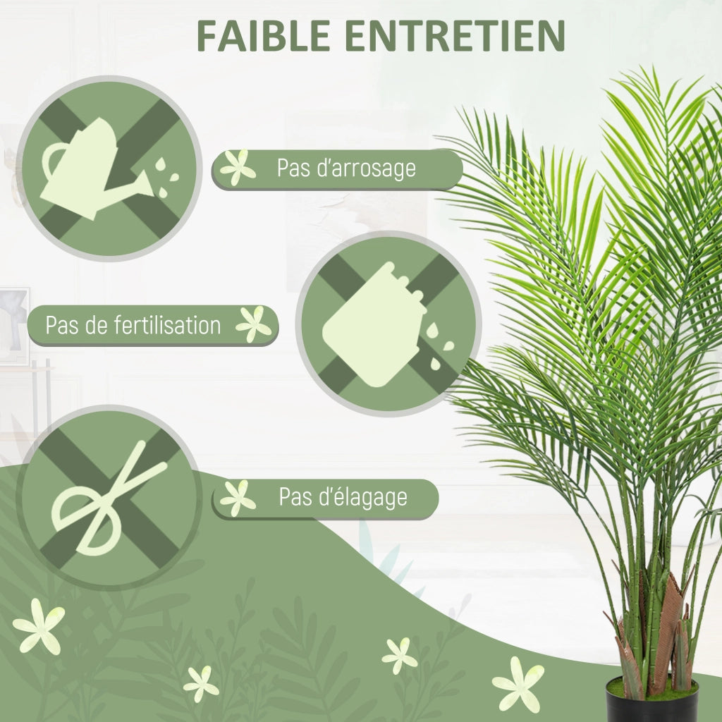 Palma artificiale 120 cm ¨C Xylo ¨C Verde con vaso plastica