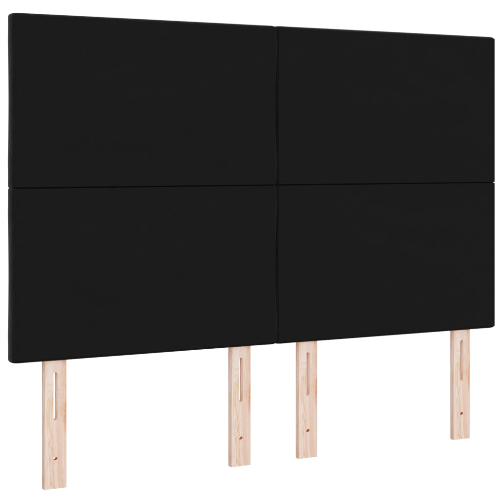 Testiera a Design a Blocchi di Diamante Nera 140 cm Velluto