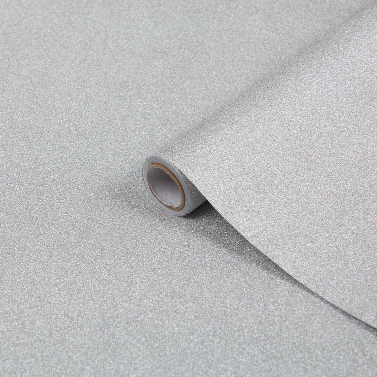 PLASTICA ADESIVA ARGENTO CON GLITTER DC FIX MINI 45X150