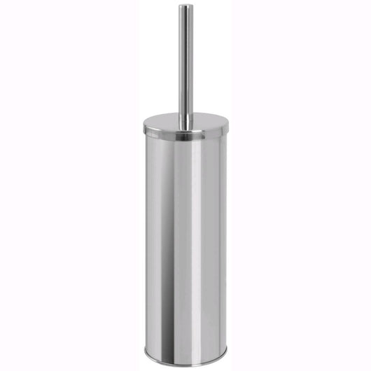 Porta Scopino da Pavimento per Bagno in Acciaio Cromato Lucido per WC