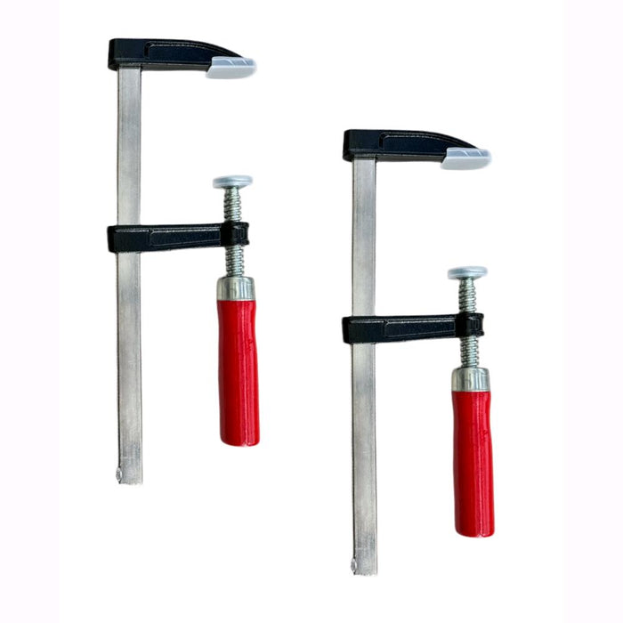 Morsetto a F Strettoio a Vite Stringente per Legno 300x80 mm Conf. 2 Pezzi