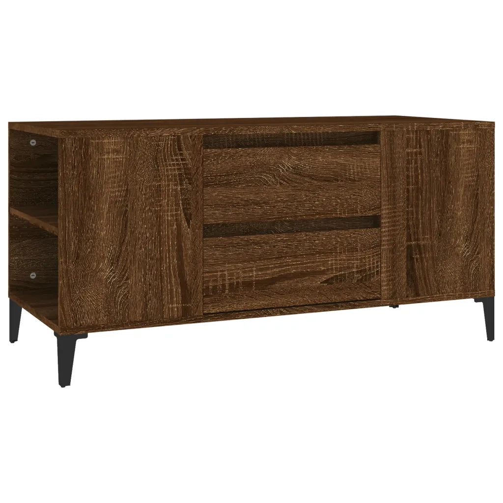 Mobile Porta TV Rovere Marrone 102x44,5x50 cm Legno Multistrato cod mxl 26786