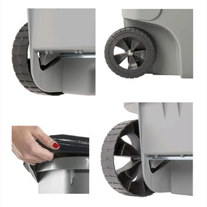 Pattumiera Bidone Portarifuti per Raccolta Differenziata 100 Litri Colore GIALLO