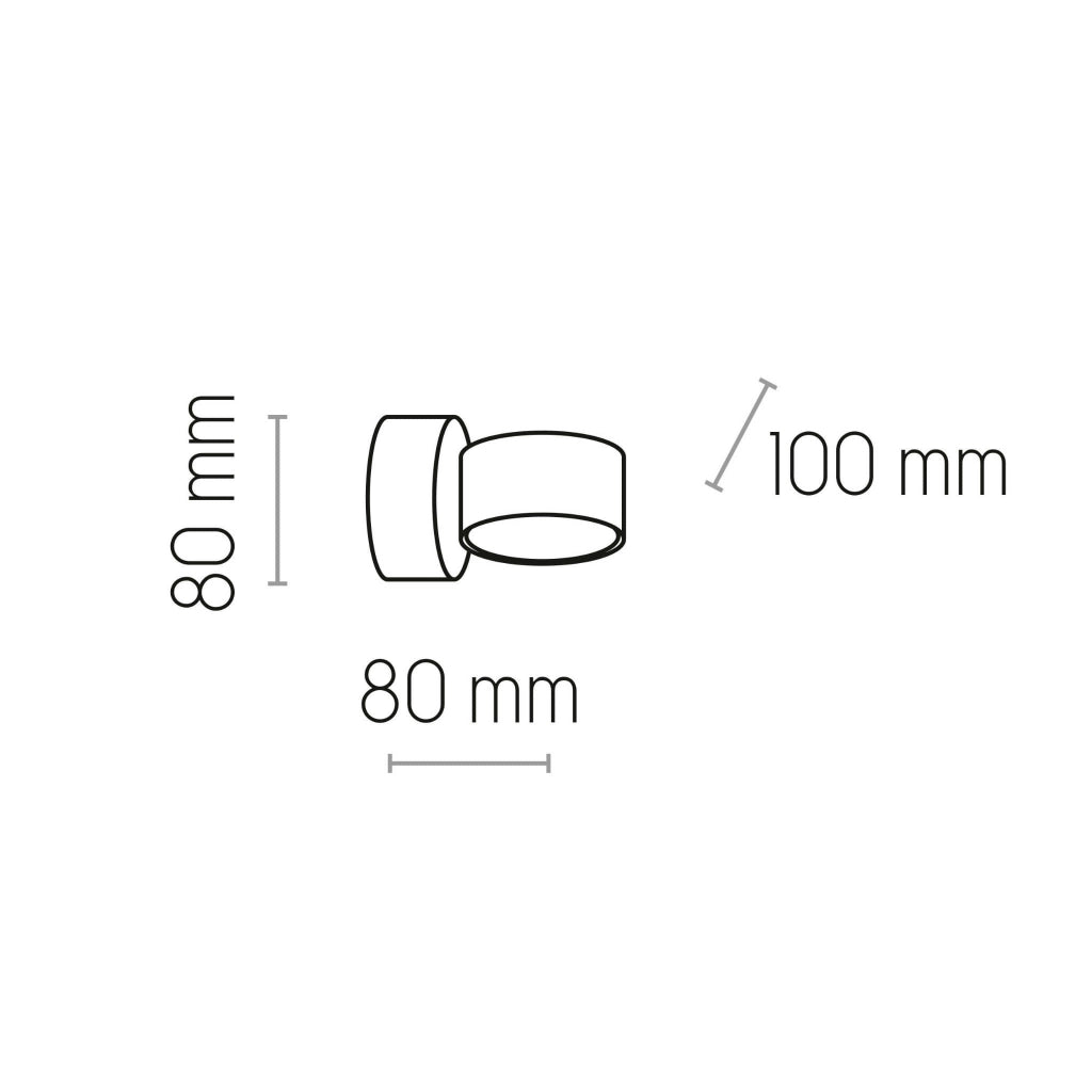 Applique DALLAS TK-Lighting GX53 10W metallo nero oro