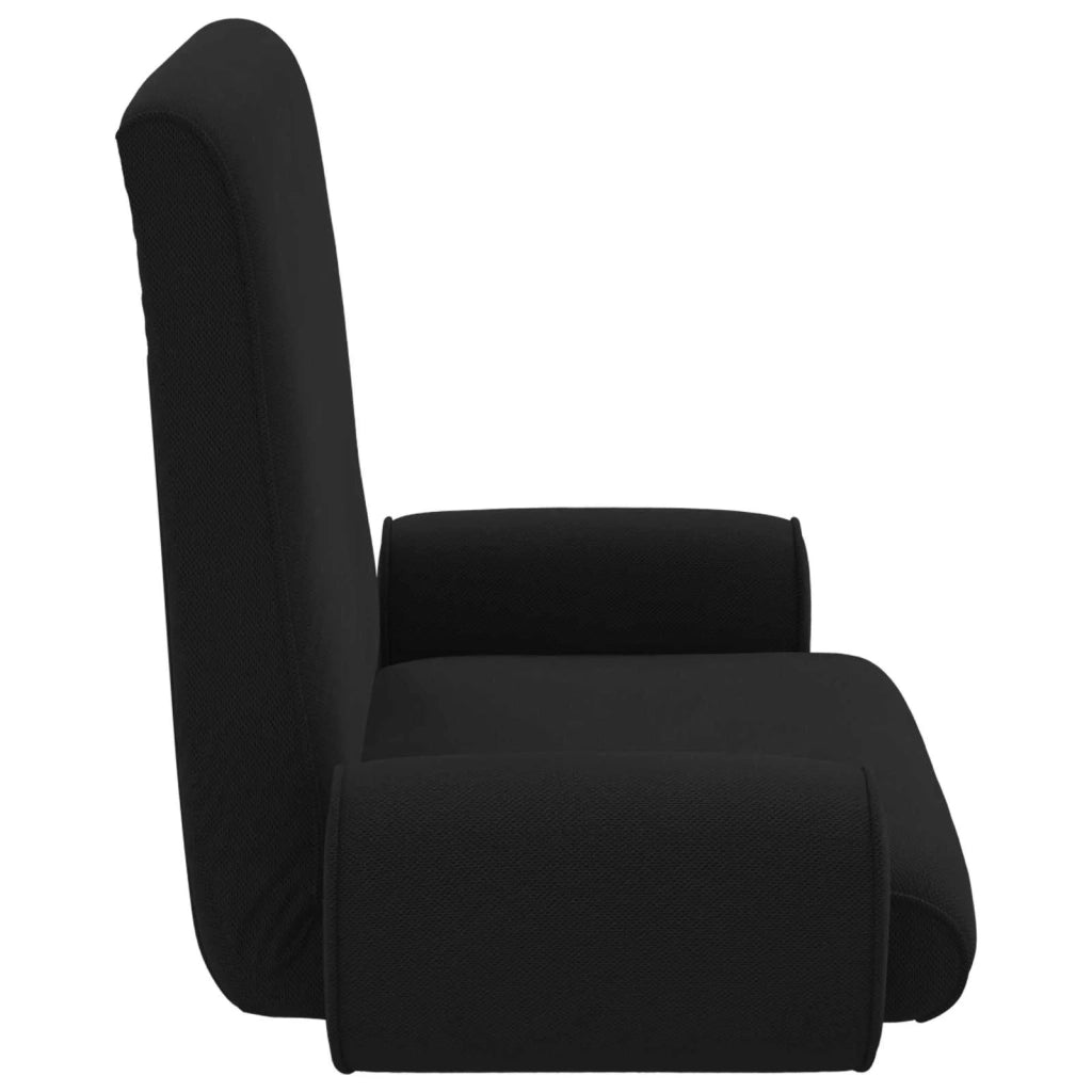 Sedia da Pavimento Nero 68 x 51 x 56 cm Velluto grana 42028124
