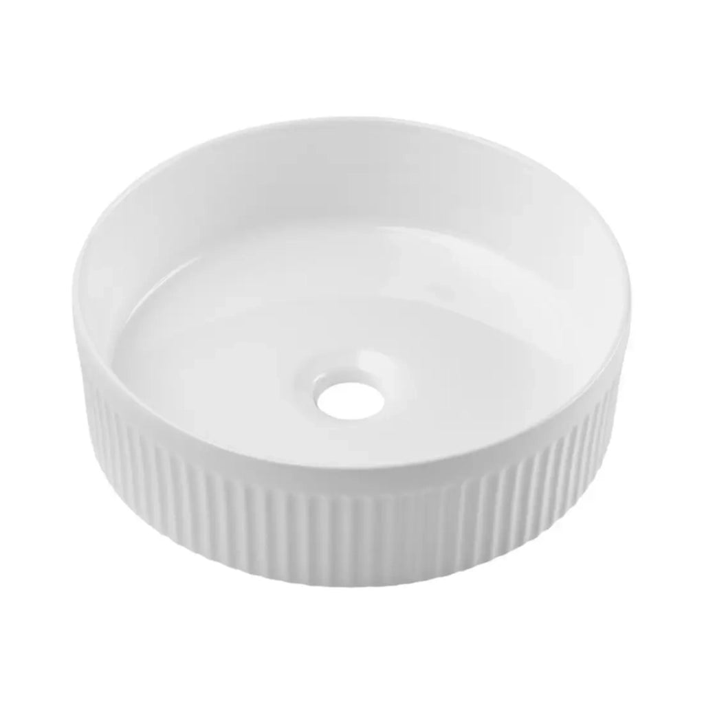 Set da bagno sospeso OSTER 60cm: mobile basso con cassetti verde salvia + lavabo incassato bianco