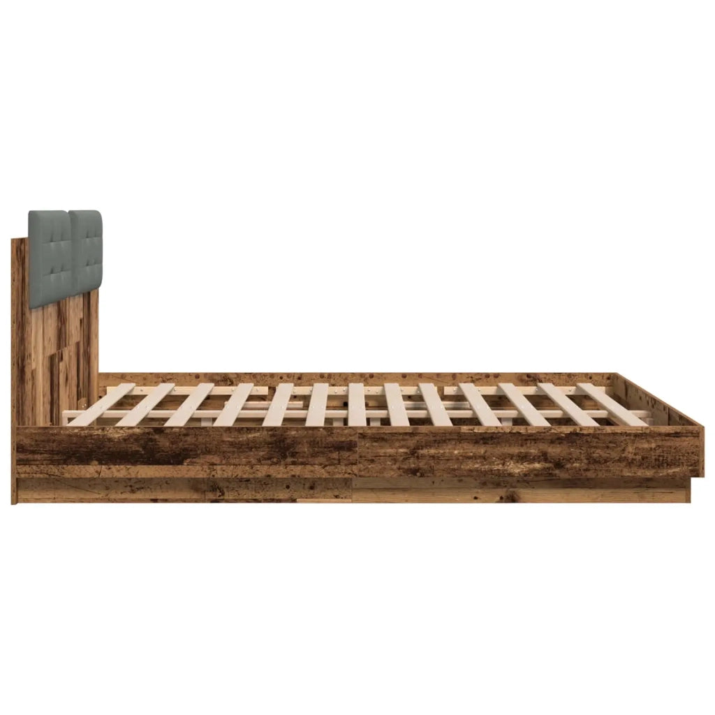 Struttura letto con testata Legno vecchio 200 x 200 cm 3416331