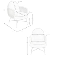 Poltrona in pelle marrone